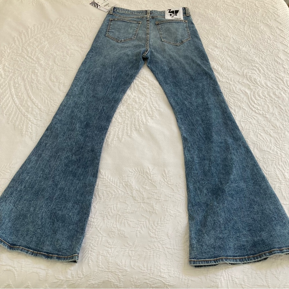 NWT SR vs Sandrine Rose Virgin Label USA made bellbottom jeans 31